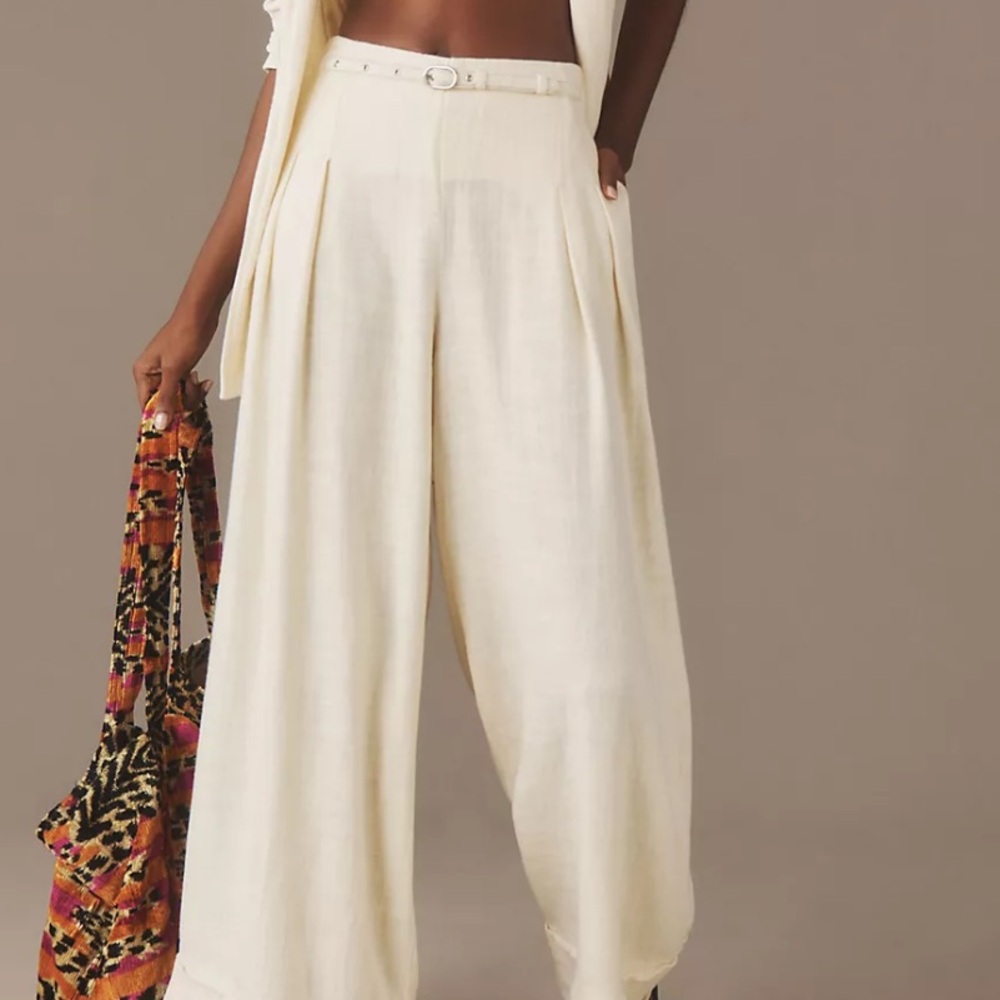 Linen City Beach Trouser Pants
By Anthropologie
NWWT
Color - Ivory - Picture 6 of 7